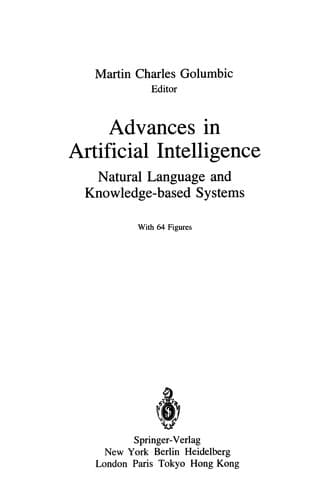 Tapa de Advances in Artificial Intelligence