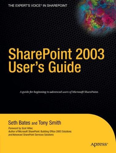Tapa de SharePoint 2003 user's guide