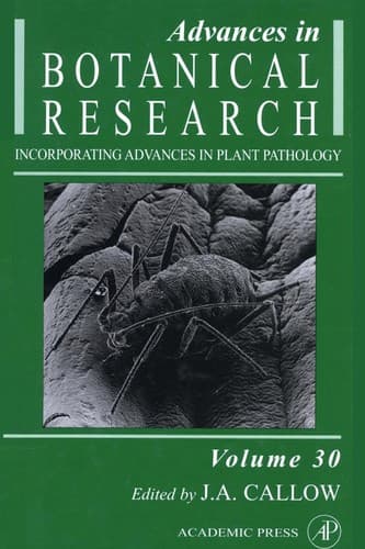 Tapa de Advances in botanical research