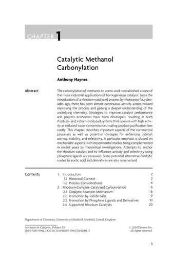 Tapa de Advances in Catalysis