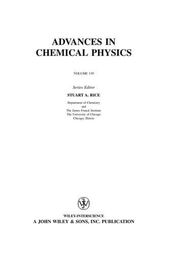 Tapa de Advances in chemical physics