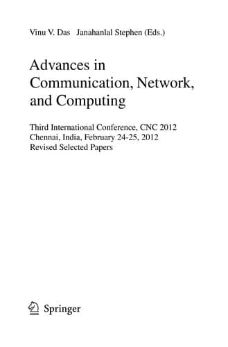 Tapa de Advances in Communication, Network, and Computing
