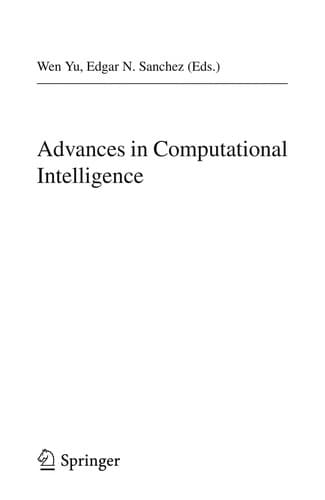 Tapa de Advances in Computational Intelligence