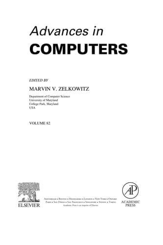 Tapa de Advances in computers [82]
