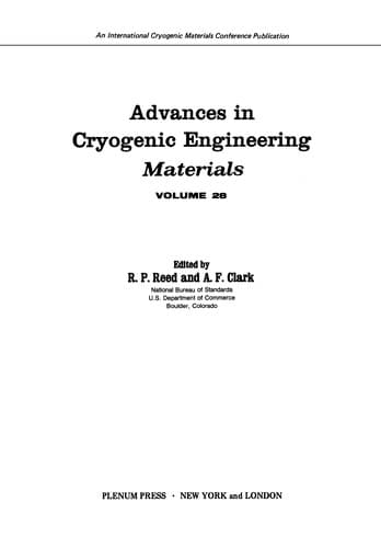 Tapa de Advances in Cryogenic Engineering Materials