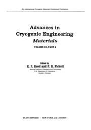 Tapa de Advances in Cryogenic Engineering Materials
