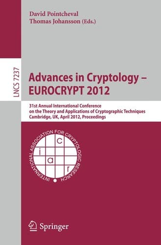 Tapa de Advances in Cryptology – EUROCRYPT 2012