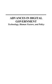 Tapa de Advances in digital government