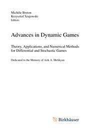 Tapa de Advances in Dynamic Games