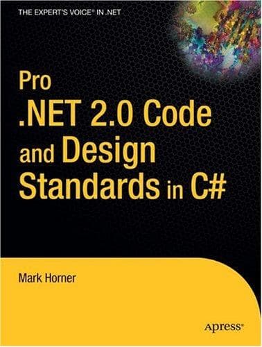 Tapa de Pro .NET 2.0 Code and Design Standards in C#