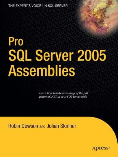 Tapa de Pro SQL server 2005 assemblies
