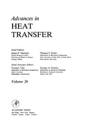 Tapa de Advances in Heat Transfer, 26