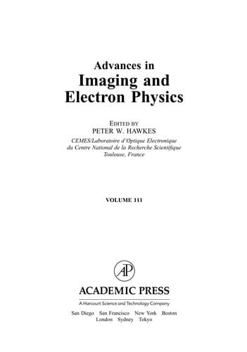 Tapa de Advances in imaging and electron physics
