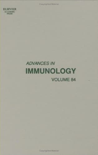Tapa de Advances in immunology