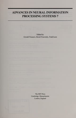 Tapa de Advances in neural information processing systems