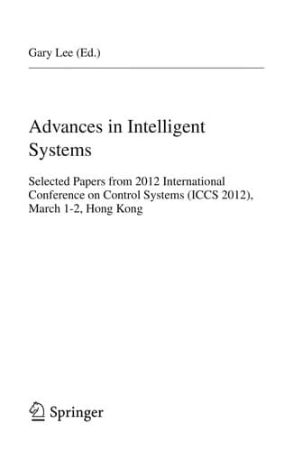 Tapa de Advances in Intelligent Systems