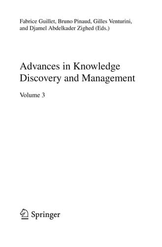 Tapa de Advances in Knowledge Discovery and Management