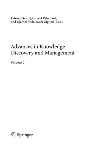 Tapa de Advances in Knowledge Discovery and Management