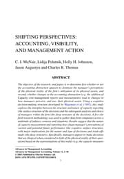 Tapa de Advances in management accounting