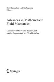 Tapa de Advances in mathematical fluid mechanics