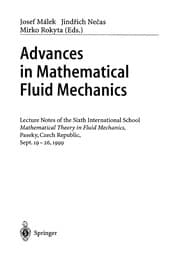 Tapa de Advances in Mathematical Fluid Mechanics