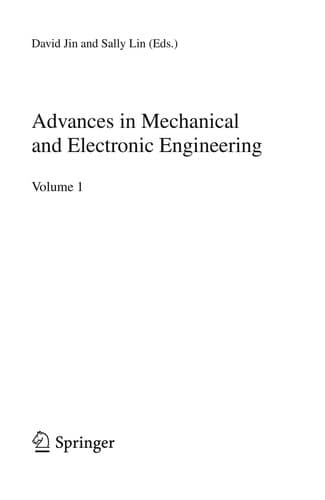 Tapa de Advances in Mechanical and Electronic Engineering