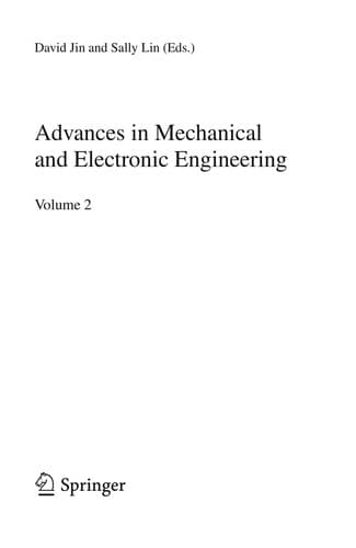Tapa de Advances in Mechanical and Electronic Engineering