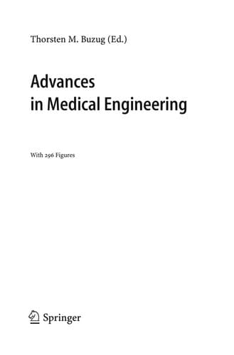 Tapa de Advances in Medical Engineering