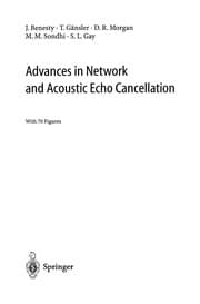 Tapa de Advances in Network and Acoustic Echo Cancellation