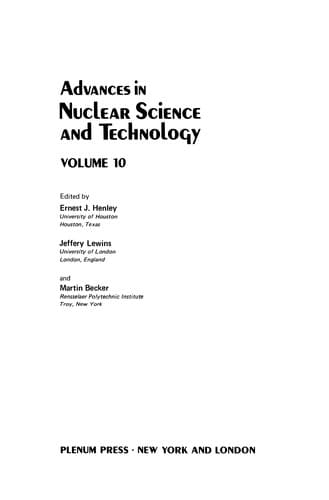 Tapa de Advances in Nuclear Science and Technology