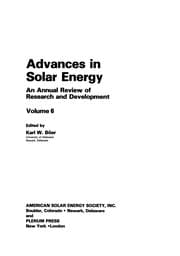 Tapa de Advances in Solar Energy