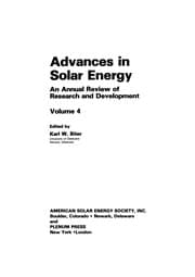 Tapa de Advances in Solar Energy