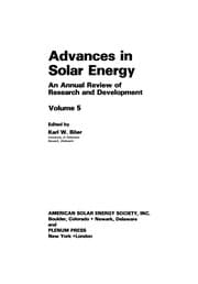 Tapa de Advances in Solar Energy
