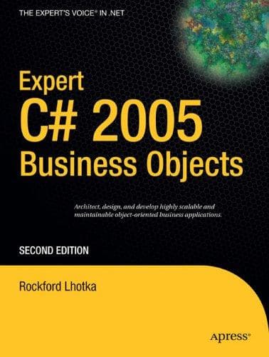 Tapa de Expert C# 2005 Business Objects