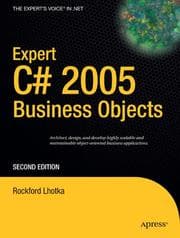 Tapa de Expert C# 2005 Business Objects