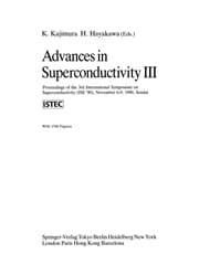 Tapa de Advances in Superconductivity III