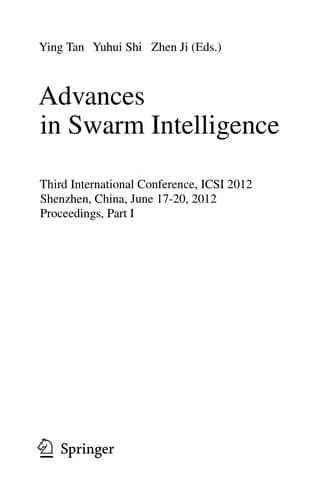 Tapa de Advances in Swarm Intelligence
