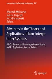 Tapa de Advances in the Theory and Applications of Non-integer Order Systems