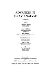 Tapa de Advances in X-Ray Analysis