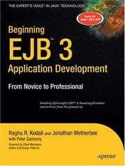 Tapa de Beginning EJB 3 application development