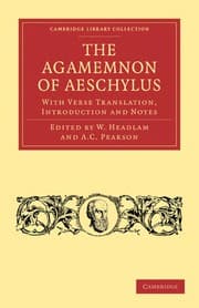 Tapa de Agamemnon of Aeschylus