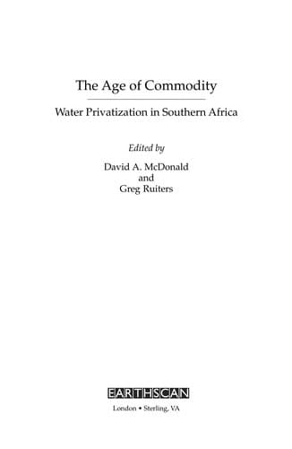 Tapa de The age of commodity