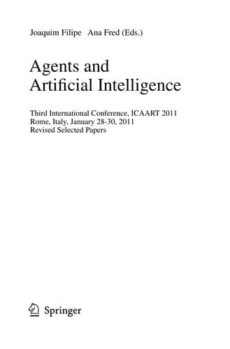 Tapa de Agents and Artificial Intelligence