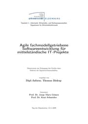 Tapa de Agile fachmodellgetriebene Softwareentwicklung für mittelständische IT-Projekte