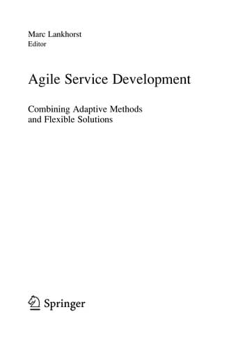 Tapa de Agile Service Development