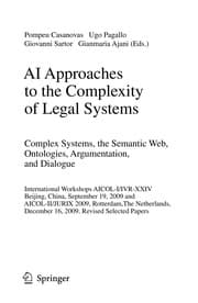 Tapa de AI Approaches to the Complexity of Legal Systems. Complex Systems, the Semantic Web, Ontologies, Argumentation, and Dialogue
