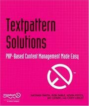 Tapa de Textpattern Solutions: PHP-Based Content Management Made Easy