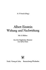 Tapa de Albert Einstein Wirkung und Nachwirkung