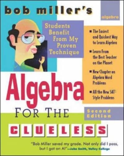 Tapa de Bob miller's algebra for the clueless