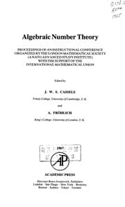 Tapa de Algebraic number theory